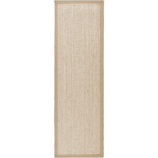 Safavieh Natural Fiber Border Rug - 2-ft x 6-ft - Natural/Beige