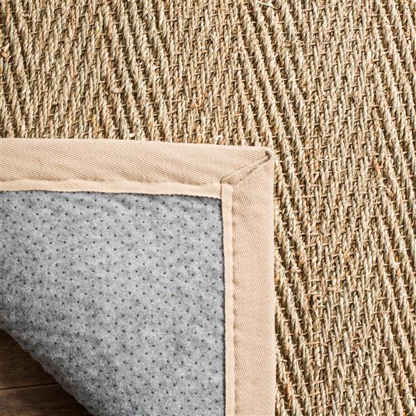 Safavieh Natural Fiber Border Rug - 2-ft x 8-ft - Natural/Beige