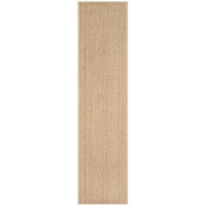 Safavieh Natural Fiber Border Rug - 2-ft x 12-ft - Natural/Beige