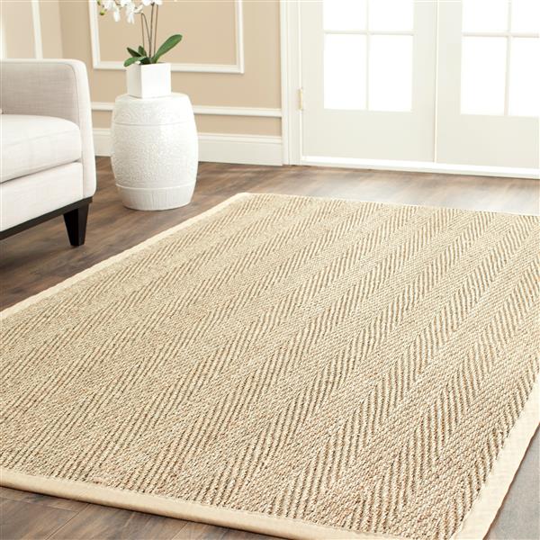 Safavieh Natural Fiber Border Rug - 2-ft x 4-ft - Natural/Beige