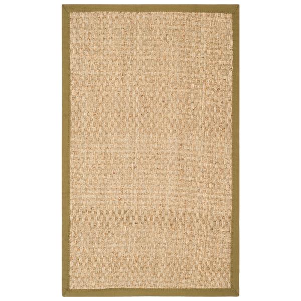 Safavieh Natural Fiber Border Rug - 2-ft x 4-ft - Olive