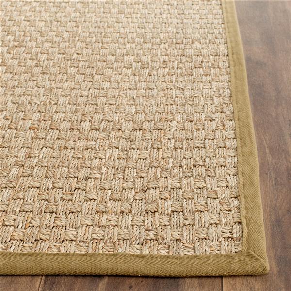 Safavieh Natural Fiber Border Rug - 2-ft x 10-ft - Olive