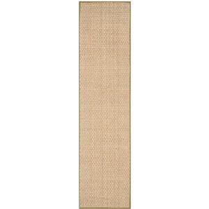 Safavieh Natural Fiber Border Rug - 2-ft x 10-ft - Olive