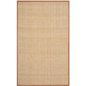 Safavieh Natural Fiber Border Rug - 4-ft x 6-ft - Brown