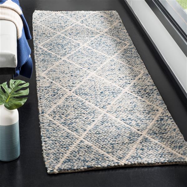 Safavieh Natura Geometric Rug - 2-ft x 8-ft - Ivory/Blue