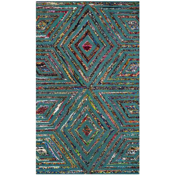 Safavieh Nantucket Geometric Rug - 3-ft x 5-ft - Blue