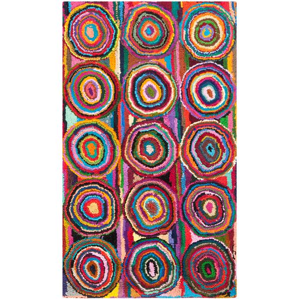 Safavieh Nantucket Geometric Rug - 2-ft x 3-ft - Pink