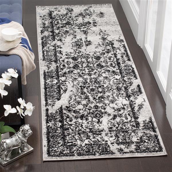 Safavieh Adirondack  Rug - 2-ft x 6-ft - Silver/Black