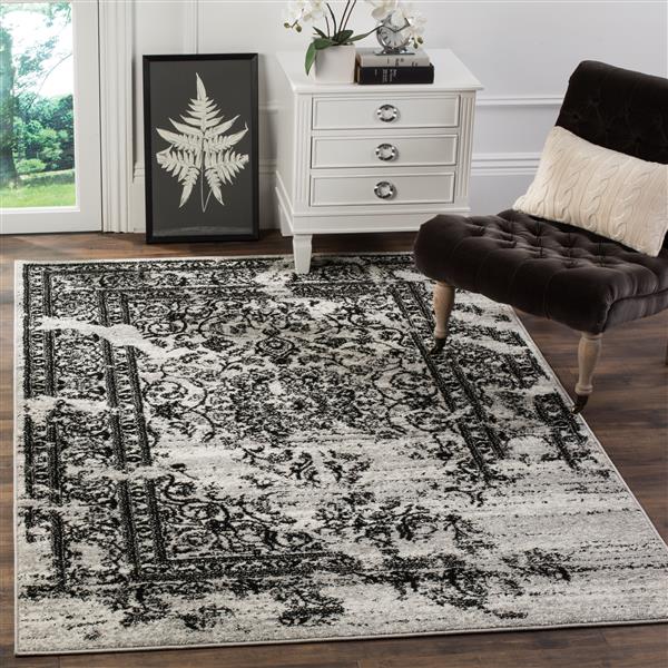 Safavieh Adirondack  Rug - 4-ft x 6-ft - Silver/Black