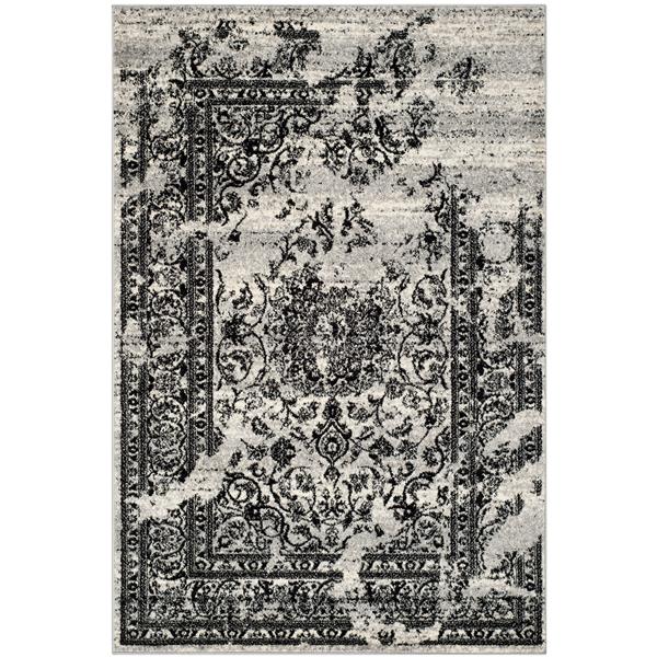 Safavieh Adirondack  Rug - 4-ft x 6-ft - Silver/Black