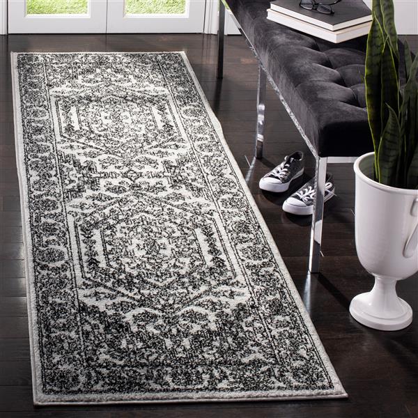 Safavieh Adirondack Overdyed Rug - 2-ft x 8-ft - Silver/Black