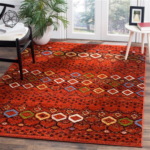 Safavieh Amsterdam Geometric Rug - 5-ft x 7-ft - Terracotta