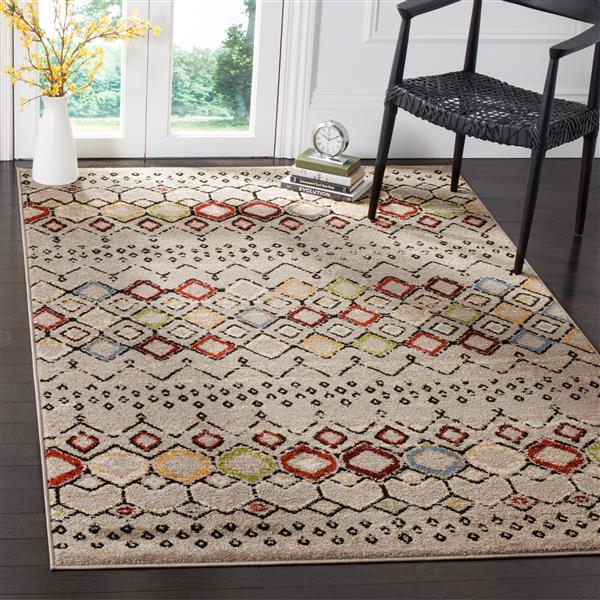 Safavieh Amsterdam Geometric Rug - 4-ft x 6-ft - Light Gray