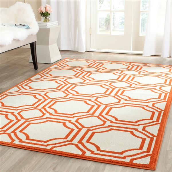Safavieh Amherst Trellis Rug - 4-ft x 6-ft - Ivory/Orange