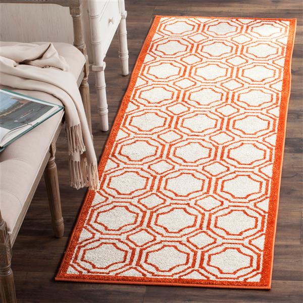 Safavieh Amherst Trellis Rug - 2-ft x 7-ft - Ivory/Orange
