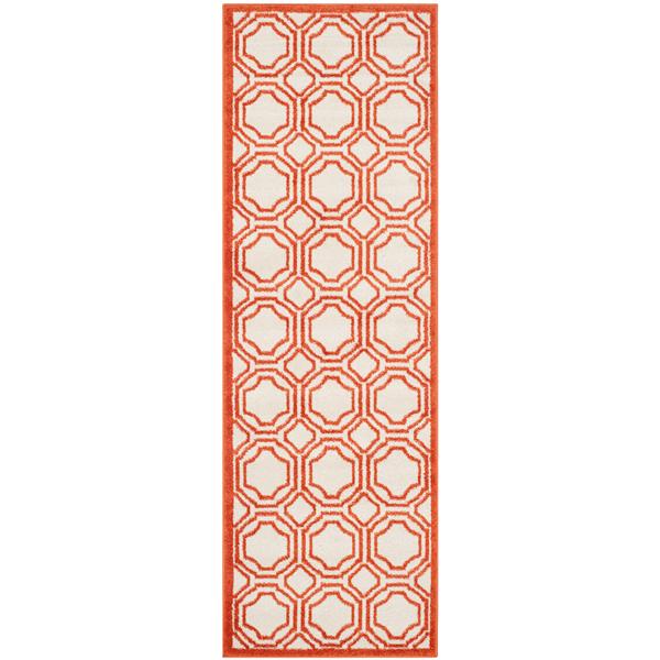 Safavieh Amherst Trellis Rug - 2-ft x 7-ft - Ivory/Orange