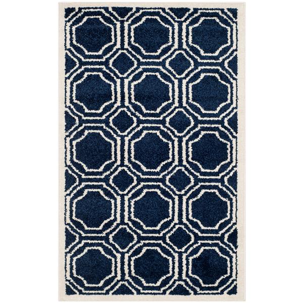 Safavieh Amherst Geometric Rug 2 X 4 Navy Ivory Amt411p 24 - Navy And Ivory Rug Safavieh Amherst Geometric Rug 2 X 4 Navy Ivory Amt411p 24 - Navy And Ivory Rug