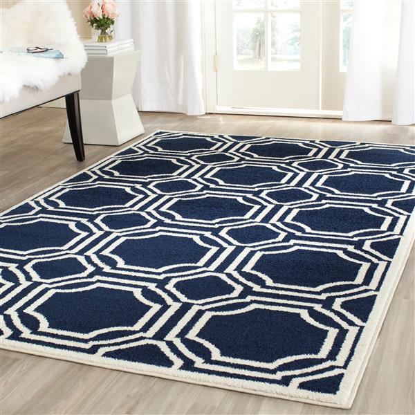 Safavieh Amherst Geometric Rug - 3-ft x 5-ft - Navy/Ivory