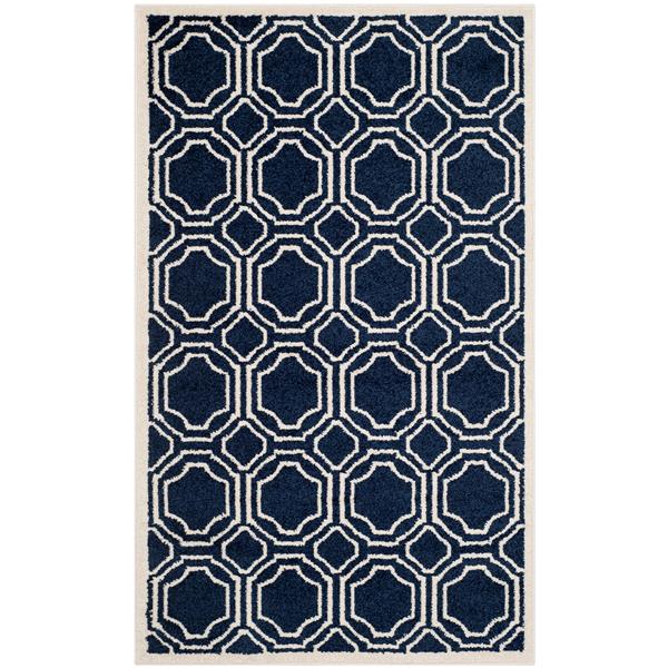 Safavieh Amherst Geometric Rug - 3-ft x 5-ft - Navy/Ivory