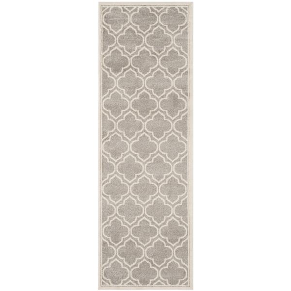 Safavieh Amherst Geometric Rug - 2-ft x 7-ft - Gray/Ivory