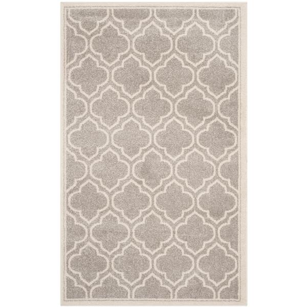 Safavieh Amherst Geometric Rug - 4-ft x 6-ft - Gray/Ivory