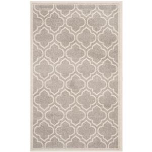 Safavieh Amherst Geometric Rug - 4-ft x 6-ft - Gray/Ivory