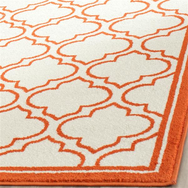 Safavieh Amherst Geometric Rug - 3-ft x 5-ft - Ivory/Orange