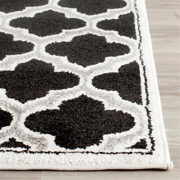 Safavieh Amherst Trellis Rug - 2-ft x 4-ft - Ivory/Black
