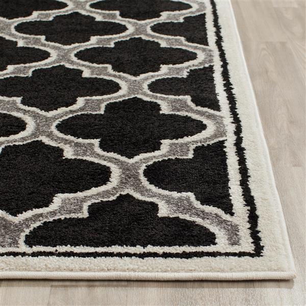 Safavieh Amherst Trellis Rug - 3-ft x 5-ft - Ivory/Black