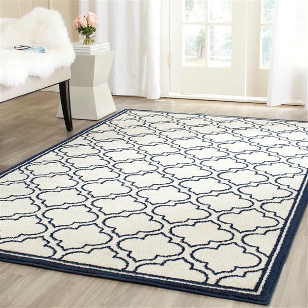 Safavieh Amherst Trellis Rug - 3-ft x 5-ft - Ivory/Navy