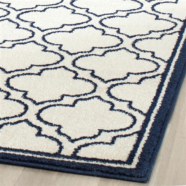 Safavieh Amherst Trellis Rug - 3-ft x 5-ft - Ivory/Navy