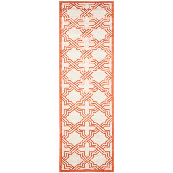 Safavieh Amherst Trellis Rug - 2-ft x 7-ft - Ivory/Orange