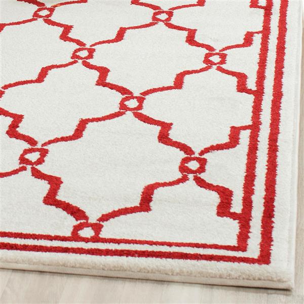 Safavieh Amherst Trellis Rug - 4-ft x 6-ft - Ivory/Red