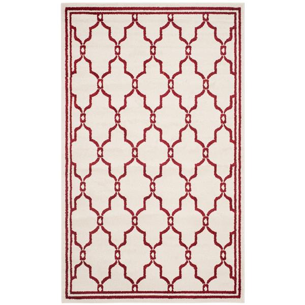 Safavieh Amherst Trellis Rug - 4-ft x 6-ft - Ivory/Red