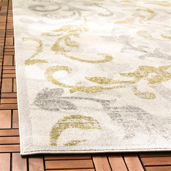 Safavieh Amherst Floral Rug - 3-ft x 5-ft - Ivory/Gray