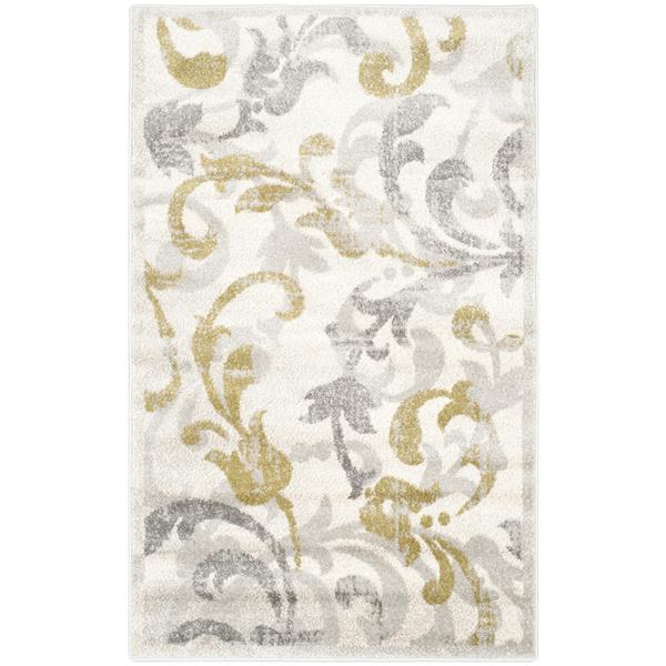 Safavieh Amherst Floral Rug - 3-ft x 5-ft - Ivory/Gray