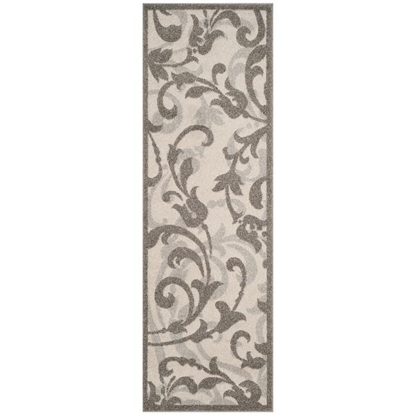 Safavieh Amherst Floral Rug - 2-ft x 7-ft - Ivory/Gray