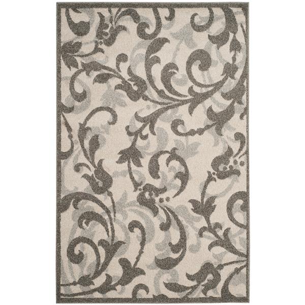 Safavieh Amherst Floral Rug - 4-ft x 6-ft - Ivory/Gray