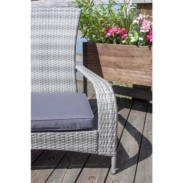 Patio Flare Wicker Muskoka Outdoor Chair - Grey