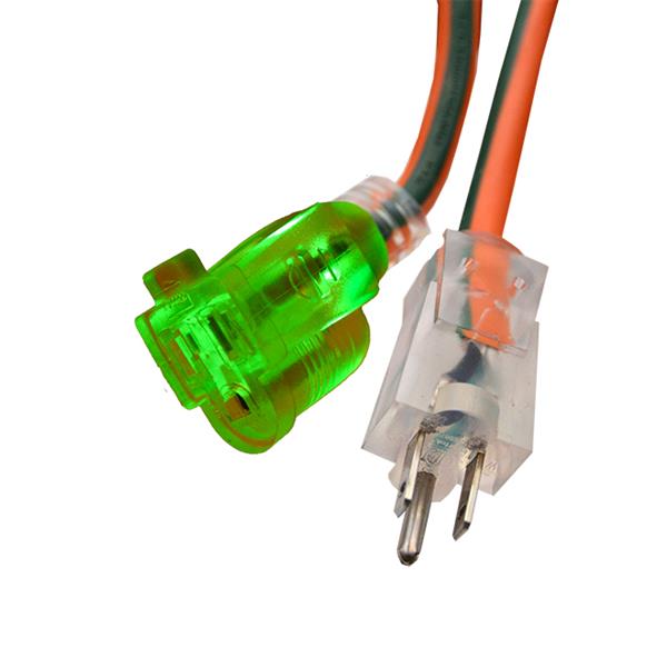 GoGreen Power Outdoor Extension Cord - 14/3 SJTW-A - 50-ft - Orange