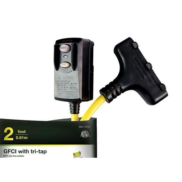 DDFT avec  poTri-Tap po de GoGreen Power, 20 A, 2 pi,  jaune