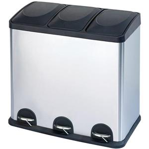 Step N' Sort 60 L 3-Compartment Trash and Recycling Bin