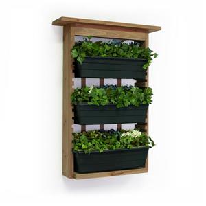 Garden View Planter with Trellis - 3 Planters