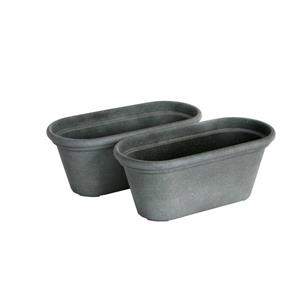 Acerra Windowsill Planter - 15" x 6.5" x 6" - Grey - 2-pack