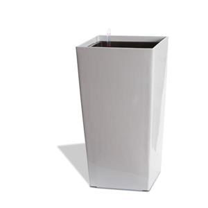 Modena Square Taper Self-Watering Planter -30" -Glossy White