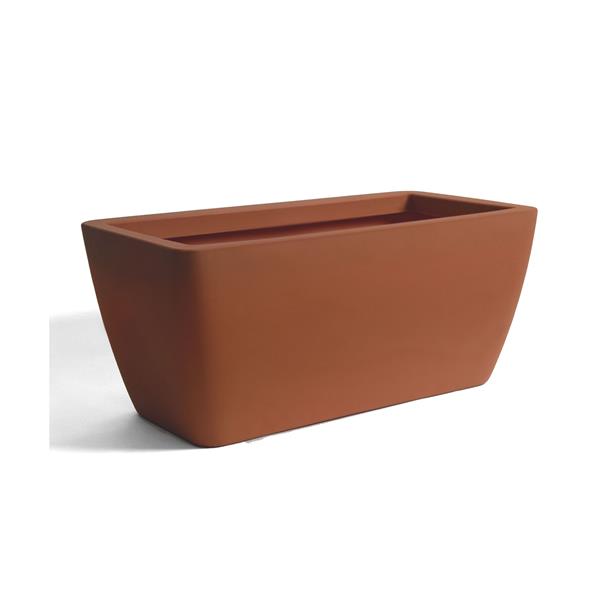 Manhattan Balcony Planter and Pond - 50 Gallon - Terra Cotta