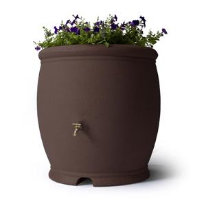 Algreen Barcelona Rain Barrel - 100 Gallon - Brownstone