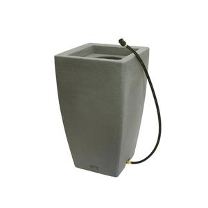Algreen Madison Rain Barrel - 49 Gallon - Taupestone