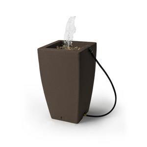 Algreen Madison Rain Barrel Fountain - 49 Gallon- Brownstone
