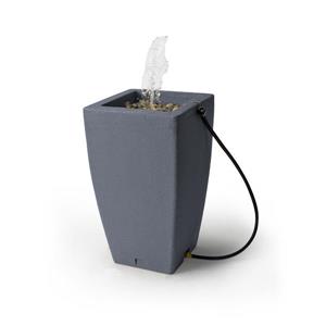 Algreen Madison Rain Barrel Fountain - 49 Gallon - Charcoal